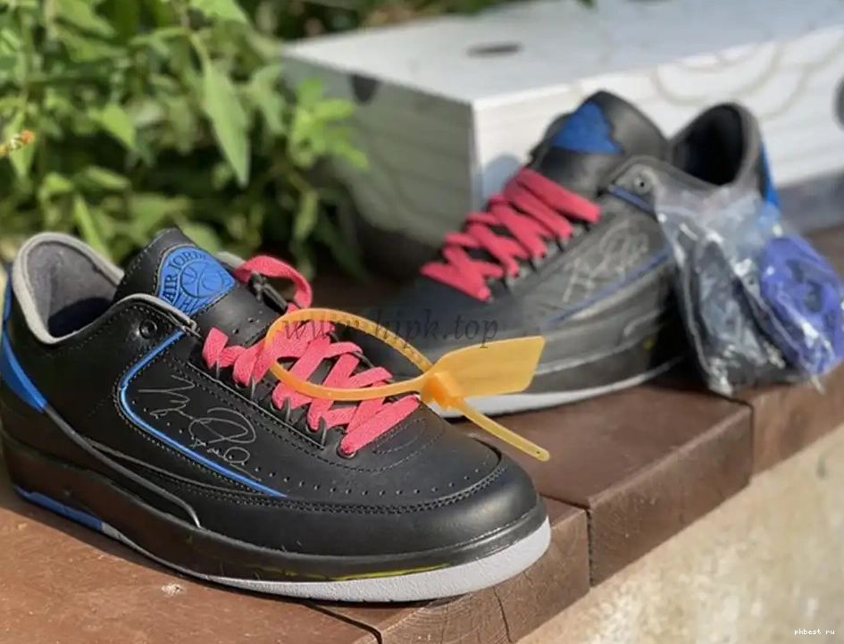to blue Jordan ready PK OFF-WHITE Low ship God Air 2 x materials retail 0503